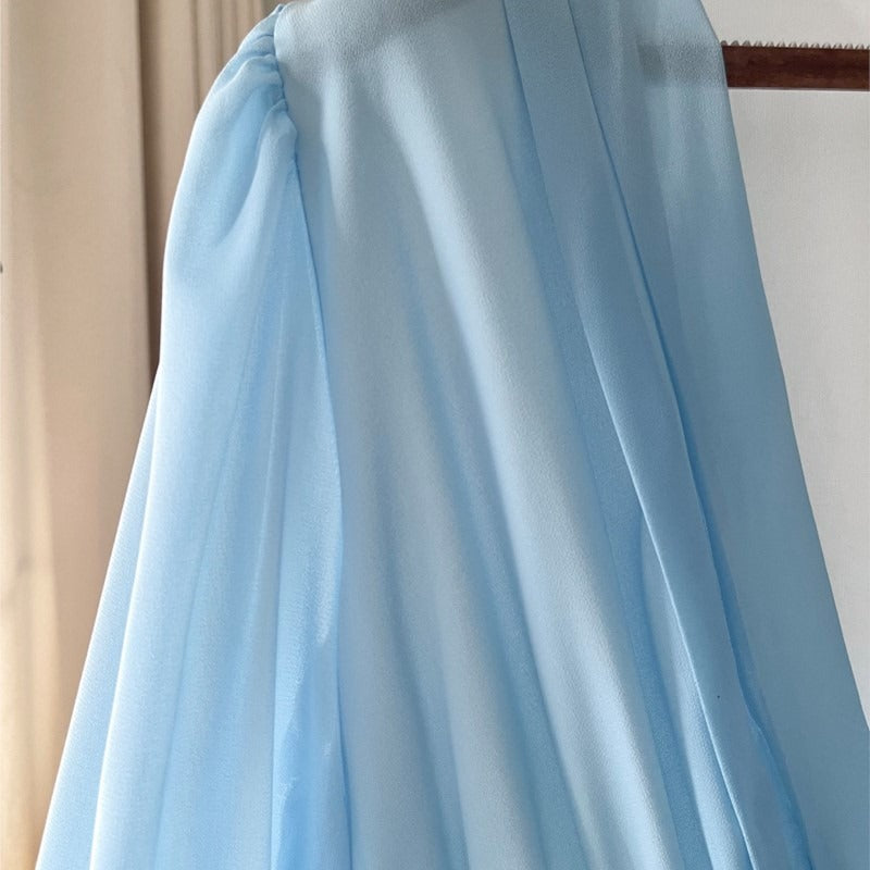 Tess - Lang kjole med blomsterprint