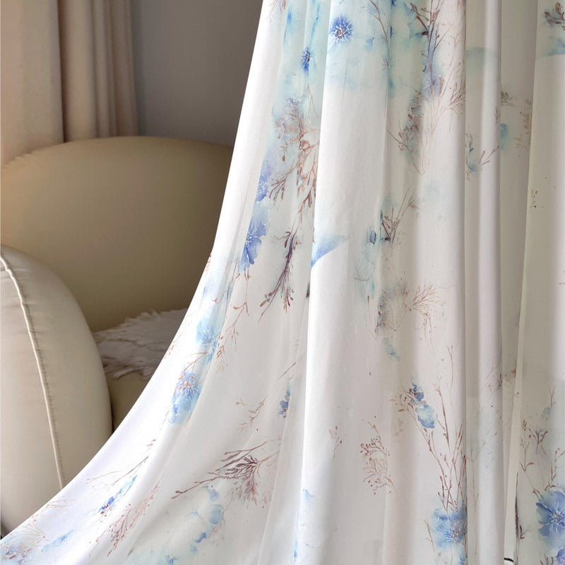 Tess - Lang kjole med blomsterprint