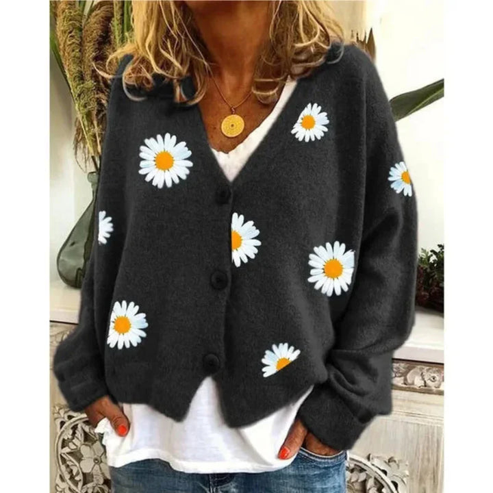 Theresia - Broderet cardigan